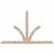 Ekena Millwork Richland Smooth Timber Gable Bracket, Douglas Fir, 108"W x 68"H x 1 1/2"D x 5 1/2"F, 15/12 Pitch GBW108X68X0206RIC00SDF - alternate 1